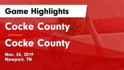 Cocke County  vs Cocke County  Game Highlights - Nov. 26, 2019
