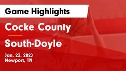 Cocke County  vs South-Doyle  Game Highlights - Jan. 23, 2020