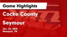 Cocke County  vs Seymour  Game Highlights - Jan. 24, 2020
