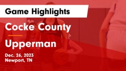 Cocke County  vs Upperman  Game Highlights - Dec. 26, 2023