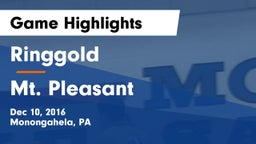 Ringgold  vs Mt. Pleasant  Game Highlights - Dec 10, 2016