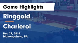 Ringgold  vs Charleroi  Game Highlights - Dec 29, 2016