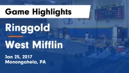 Ringgold  vs West Mifflin  Game Highlights - Jan 25, 2017