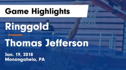 Ringgold  vs Thomas Jefferson  Game Highlights - Jan. 19, 2018