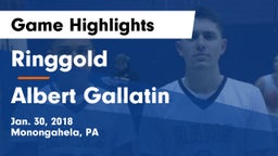 Ringgold  vs Albert Gallatin Game Highlights - Jan. 30, 2018