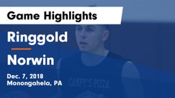Ringgold  vs Norwin  Game Highlights - Dec. 7, 2018