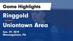 Ringgold  vs Uniontown Area  Game Highlights - Jan. 29, 2019