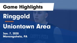 Ringgold  vs Uniontown Area  Game Highlights - Jan. 7, 2020