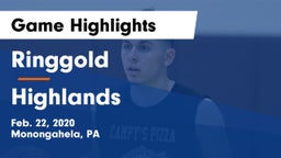 Ringgold  vs Highlands Game Highlights - Feb. 22, 2020
