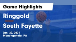 Ringgold  vs South Fayette  Game Highlights - Jan. 22, 2021