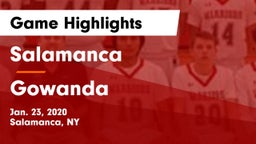 Salamanca  vs Gowanda Game Highlights - Jan. 23, 2020
