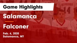 Salamanca  vs Falconer Game Highlights - Feb. 6, 2020