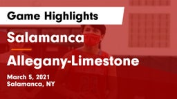 Salamanca  vs Allegany-Limestone  Game Highlights - March 5, 2021