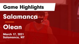 Salamanca  vs Olean  Game Highlights - March 17, 2021