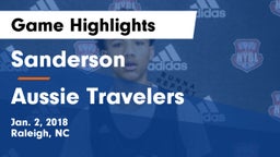 Sanderson  vs Aussie Travelers Game Highlights - Jan. 2, 2018
