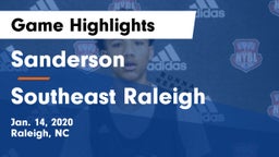 Sanderson  vs Southeast Raleigh Game Highlights - Jan. 14, 2020