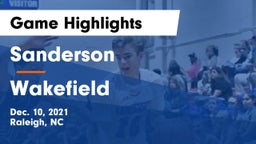 Sanderson  vs Wakefield  Game Highlights - Dec. 10, 2021