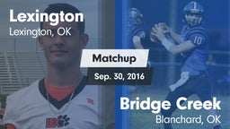 Matchup: Lexington vs. Bridge Creek  2016