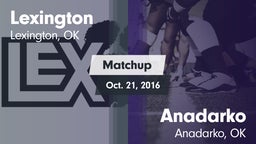 Matchup: Lexington vs. Anadarko  2016