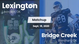 Matchup: Lexington vs. Bridge Creek  2020