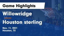 Willowridge  vs Houston sterling Game Highlights - Nov. 11, 2021