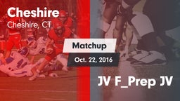 Matchup: Cheshire  vs. JV F_Prep JV 2016