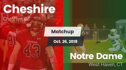 Matchup: Cheshire  vs. Notre Dame  2018