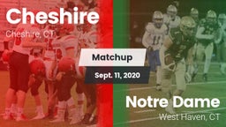 Matchup: Cheshire  vs. Notre Dame  2020