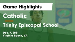Catholic  vs Trinity Episcopal School Game Highlights - Dec. 9, 2021
