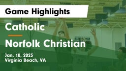 Catholic  vs Norfolk Christian  Game Highlights - Jan. 10, 2023