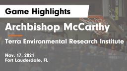Archbishop McCarthy  vs Terra Environmental Research Institute Game Highlights - Nov. 17, 2021