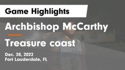 Archbishop McCarthy  vs Treasure coast Game Highlights - Dec. 28, 2022