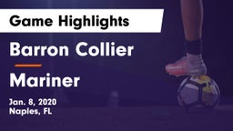 Barron Collier  vs Mariner  Game Highlights - Jan. 8, 2020