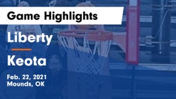 Liberty  vs Keota  Game Highlights - Feb. 22, 2021