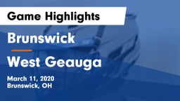 Brunswick  vs West Geauga Game Highlights - March 11, 2020