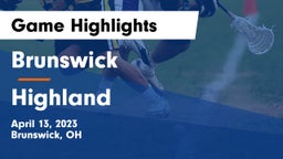 Brunswick  vs Highland  Game Highlights - April 13, 2023