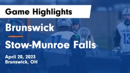 Brunswick  vs Stow-Munroe Falls  Game Highlights - April 20, 2023