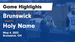 Brunswick  vs Holy Name  Game Highlights - May 4, 2023