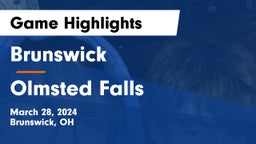 Brunswick  vs Olmsted Falls  Game Highlights - March 28, 2024