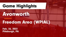 Avonworth  vs Freedom Area  (WPIAL) Game Highlights - Feb. 26, 2022