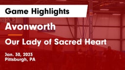 Avonworth  vs Our Lady of Sacred Heart  Game Highlights - Jan. 30, 2023