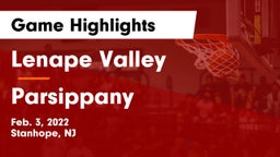Lenape Valley  vs Parsippany  Game Highlights - Feb. 3, 2022