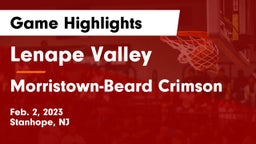Lenape Valley  vs Morristown-Beard Crimson Game Highlights - Feb. 2, 2023