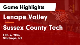 Lenape Valley  vs Sussex County Tech  Game Highlights - Feb. 6, 2023