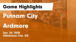 Putnam City  vs Ardmore Game Highlights - Jan. 24, 2020