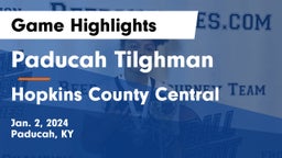 Paducah Tilghman  vs Hopkins County Central  Game Highlights - Jan. 2, 2024
