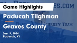 Paducah Tilghman  vs Graves County  Game Highlights - Jan. 9, 2024