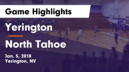 Yerington  vs North Tahoe Game Highlights - Jan. 5, 2018