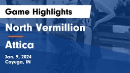 North Vermillion  vs Attica  Game Highlights - Jan. 9, 2024