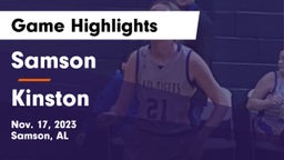 Samson  vs Kinston  Game Highlights - Nov. 17, 2023